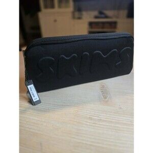 NWT Skims Neoprene Embossed Pouch Clutch in Black